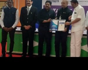 Receives Mentor role conferred by NGI TBI from Thiru K. E. Prakash, MP-Erode