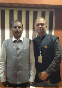 Shameer with Dr. V. Narayanan - Chairman of ISRO & Secretary of the Department of Space, Government of India