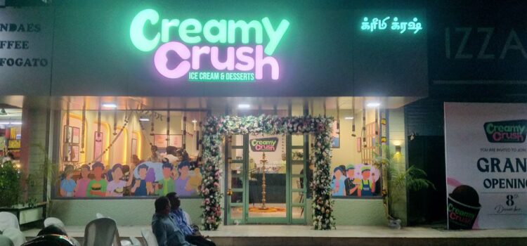 Creamycrush desserts ice cream brand launched Saravanampatti Coimbatore